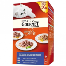 Gourmet Gourmet Mon Petit Tonhallal/Lazaccal/Pisztránggal 6x50g macskaeledel