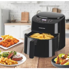  Gourmetmaxx Forrólevegõs fritõz/ Airfryer digitális 4,5L 1400W fekete DS11822-L fritőz