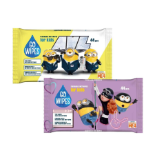 GoWipes GOWIPES Minions nedves törlőkendő - 44db tisztító- és takarítószer, higiénia