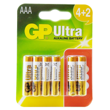GP Alkaline GP Ultra AAA mikro ceruzaelem 4+2 darabos kiszerelés elem és akkumulátor