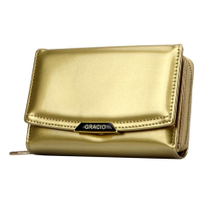  Gracio Női Pénztárca GRC-001-Lakk-Arany- pénztárca