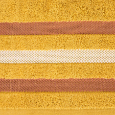  Gracja csíkos törölköző Mustársárga 50x90 cm lakástextília