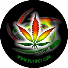 Grafikus címke XXS-S2 méretű Yutipet hámokhoz (Cannabis) kutyafelszerelés