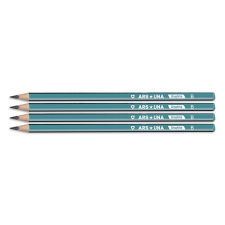  Grafitceruza ARS UNA B háromszögletű csíkos 4 db/készlet ceruza