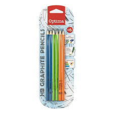 Grafitceruza OPTIMA HB háromszögletű 6 darabos ceruza