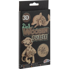 Grafix 3D fa puzzle - Majom és Delfin puzzle, kirakós