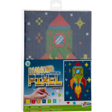 Grafix gyémántfestés kereten rakéta 15x20 cm kreatív és készségfejlesztő