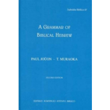  Grammar of Biblical Hebrew – Paul Joulon idegen nyelvű könyv