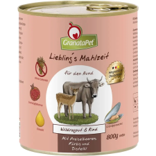 Granatapet Liebling's Mahlzeit vadragu és marha konzerv 800 g kutyaeledel