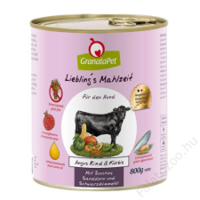 Granatapet Liebling´s Mahlzeit Angus marha és sütőtök 800 g kutyaeledel