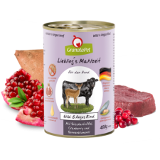 Granatapet Liebling´s Mahlzeit vad és Angus marha konzerv 400g 6db kutyaeledel