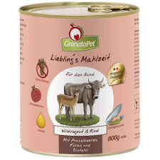 GranataPet Liebling´s Mahlzeit vadragu és marha konzerv 6x800g kutyaeledel