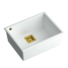  gránit mosogató DAVID 50 White mosogatótálca