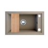  Gránit mosogató Nero Panama + szifon + vágódeszka (bézs)