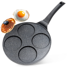  Gránit serpenyő tojásokhoz 4 nyílással BLACK LINE 26 cm edény
