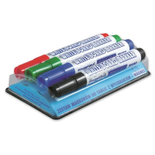 Granit Táblamarker készlet, 2-3 mm, kúpos, mágneses tolltartóval, GRANIT &quot;M460&quot;, 4 különböző szín filctoll, marker