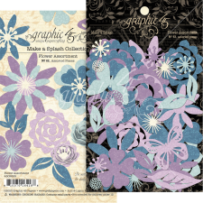 Graphic 45 Kivágatok Make a Splash - Flower Assortment (1 csomag) matrica