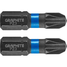 Graphite 56H505 Torziós Ütvecsavarozó Bit PZ3X25mm, 2db (56H505) szerszám kiegészítő