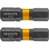 Graphite 56H509 Torziós Ütvecsavarozó Bit, Hatlapú, 6X25mm, 2db (56H509)
