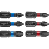 Graphite 56H540 Torziós Ütvecsavarozó Bit PH1/2/3, PZ1/2/3X25mm, 6db (56H540)
