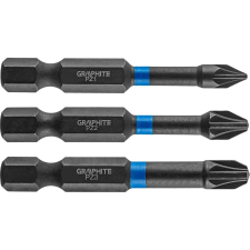 Graphite 56H542 Torziós Ütvecsavarozó Bit PZ1/2/3X50mm, 3db (56H542) szerszám kiegészítő