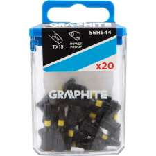 Graphite 56H544 Torziós Ütvecsavarozó Bit Tx15 X 25mm, 20db ( ) szerszám kiegészítő