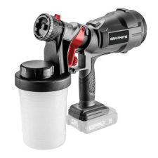 Graphite Akkus festékszóró pisztoly HVLP Energy+, 18V, max. viszkozitás 60DIN, 700ml/p, 243W, akku nélkül!!! (58GE103) festékszóró pisztoly