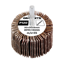 Graphite Csiszolókerék csapos 50x30x6mm, P120 barkácsgép tartozék