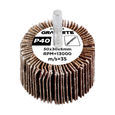 Graphite Csiszolókerék csapos 50x30x6mm, P40 barkácsgép tartozék