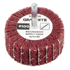 Graphite Csiszolókerék csapos, 60x25x6mm, P100 barkácsgép tartozék