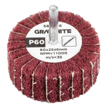 Graphite Csiszolókerék csapos, 60x25x6mm, P60 barkácsgép tartozék