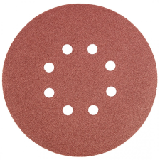 Graphite Csiszolópapír, tépőzáras 150mm, K120, 5db., 8 lyukkal barkácsgép tartozék