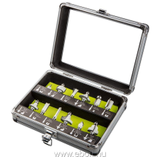 Graphite felsőmaró készlet 12db, 6mm barkácsgép tartozék