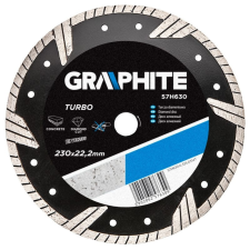 Graphite Gyémánt vágókorong 230MM TURBO csiszolókorong és vágókorong