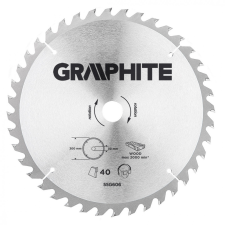 Graphite körfűrészlap, keményfém, 300 x 30mm, 40 fog fúrószár