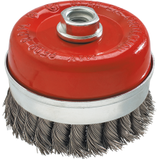 Graphite Megerősített Drótkefe, 65 mm x M14, Inox (57H585) barkácsgép tartozék