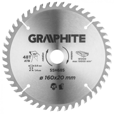 Graphite merülőfűrészlap keményfém fogakkal, 160 x 20mm, 48 fog fűrészlap