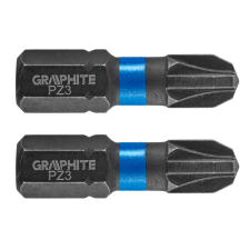 Graphite Torziós ütvecsavarozó bit PZ3x25mm, 2db barkácsgép tartozék