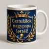  Gratulálok, nagypapa lettél – királyi címeres bögre