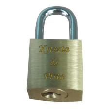  Gravírozott fém lakat egyedi ajándék