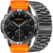 Gravity Férfi okosóra GRAVITY GT46-4 - AMOLED, Kiegészítő szíj (sg055d) okosóra