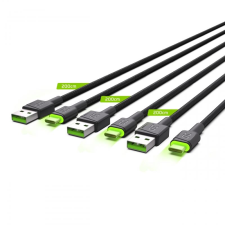 Green Cell GC Ray USB-A - USB-C adat és töltőkábel 3db 2m (KABGCSET03) (KABGCSET03) - Adatkábel kábel és adapter