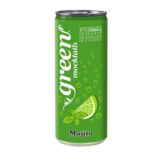 Green Cola GREEN Mocktails MOJITO - szénsavas, steviával, dobozos 330ml üdítő, ásványviz, gyümölcslé
