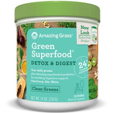 Green SuperFood - Detox &amp; Digest / 210gr üdítő, ásványviz, gyümölcslé