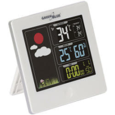 Greenblue GreenBlue GB521W Funkwetterstation mit DCF, white időjárásjelző