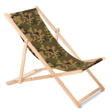 Greenblue Klasszikus bükkfa nyugágy GreenBlue GB183 camo zöld kerti bútor