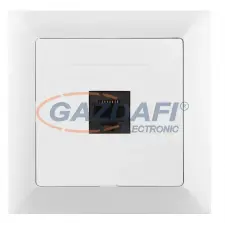Greenlux GXKP049 Kommunikációs csatlakozóaljzat 8pin Cat6 PREMIUM fehér villanyszerelés