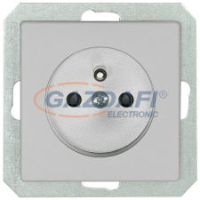 Greenlux GXKP135 PREMIUM ZA-16 M-S Csatlakozóaljzat 2P+PE, 16A ezüst 16A villanyszerelés