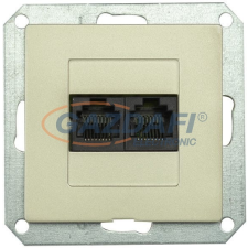 Greenlux GXKP250 PREMIUM 2 PC M-P Dupla kommunikációs csatlakozóaljzat 2x8pin (2xRJ45) pezsgő villanyszerelés