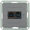 Greenlux GXKP450 PREMIUM 2 PC M-G Dupla kommunikációs csatlakozóaljzat 2x8pin (2xRJ45) grafit